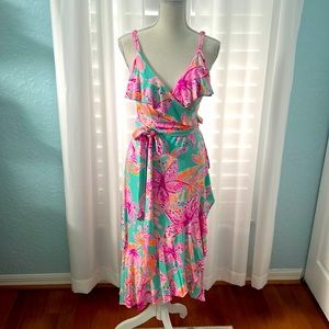 EUC Lilly Pulitzer Fontaine Wrap Dress